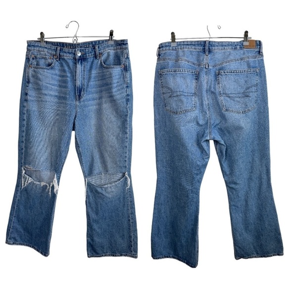 AMERICAN EAGLE Highest Rise 90’s Flare size 16 - Picture 1 of 9